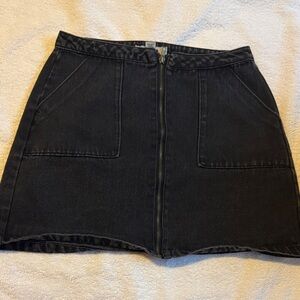 Refuge Black Mini Skirt